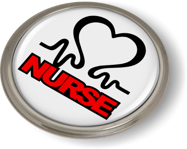 Nurse 3D Domed Emblem